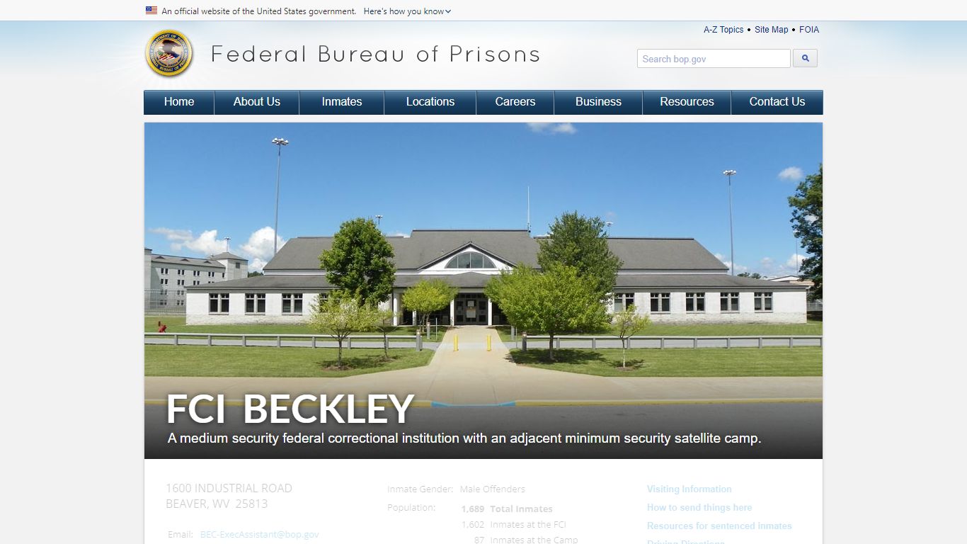 FCI Beckley - BOP